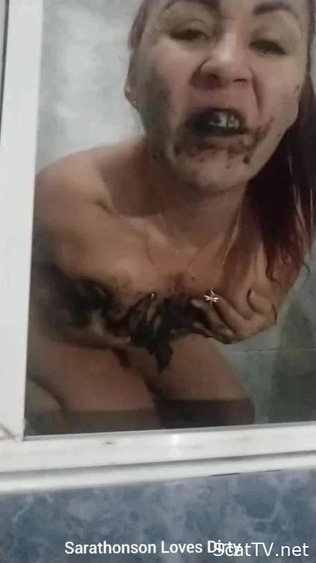 Toliet pooping smearing and drinking toilet water - Sarathonson - Shit Lover, Extreme Scene With Shit, Nasty Pooping