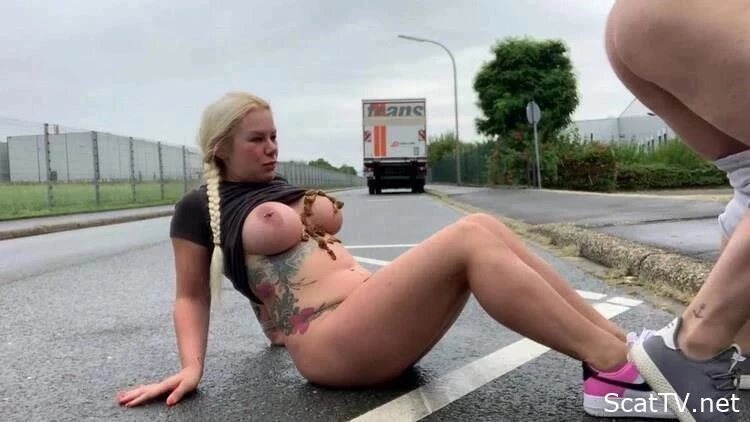 Hungry for sports - please shit me really full - Public on the roadside - Devil Sophie - Arsehole, Swallow Feces, Fisting And Rosebutt