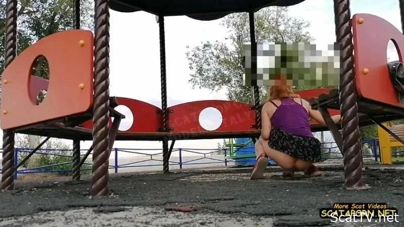 Shit in the playground - ModelNatalya94 - Food From Shit, Food Scat, Torture Scat