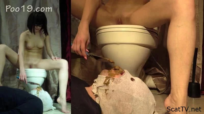 I vomited Christina and me - Puke - Slave Scat, Blocked Toilet, Pantyjean Pooping