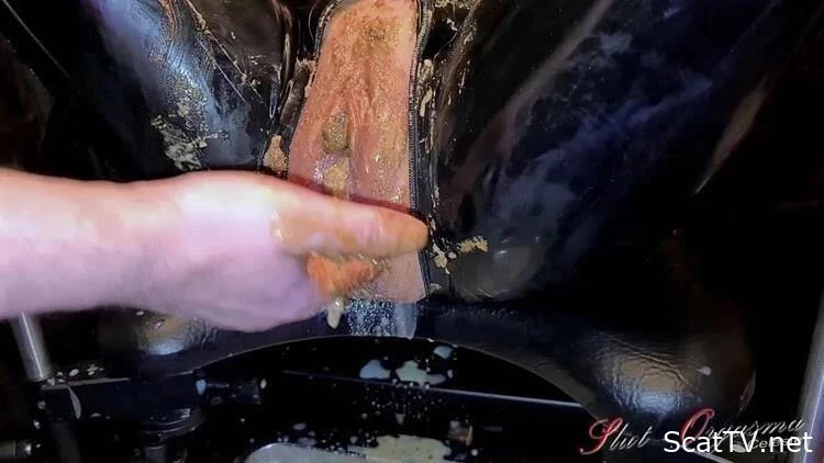 Black latex enema and shit smearing - SlutOrgasma - Drink Puke, Pheromones Shit, Ordered To Eat Shit