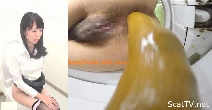 BFSL-05 Sexy girl shitting in shorts after enema. - Fluids Of Shit, Manure Channel, Big Farting