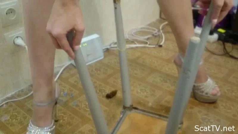 Fuck with a chair in shit - Toilet - Scat Girls Porn, Humiliation Scat, Loved Dick In Shit