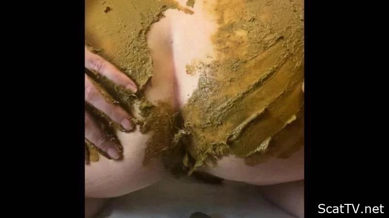 Smearing my shit over this beautiful ass with Natalielynne699 - Forced To Eat Shit, Man Scat, Splashing Diarrhea