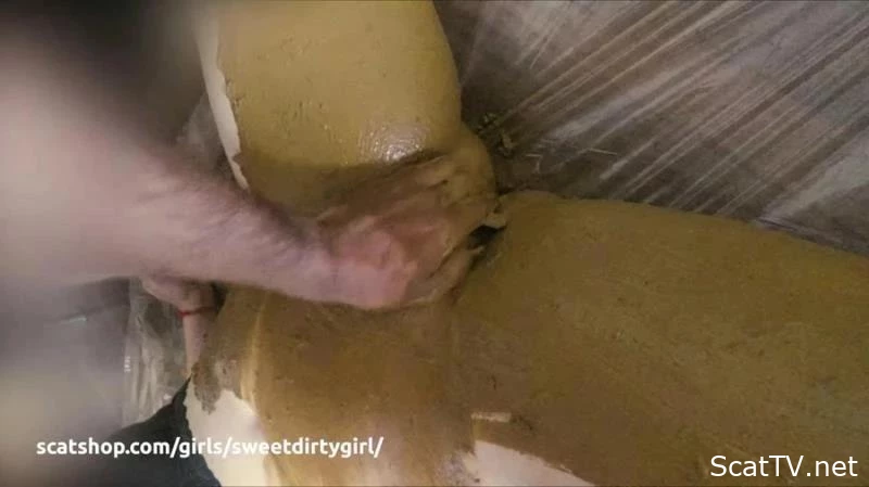 Pantypoop and smearing on pussy PART 1-2 - KatiePoo - Super Detail Poop, Shaking Shit, Bondage Scat