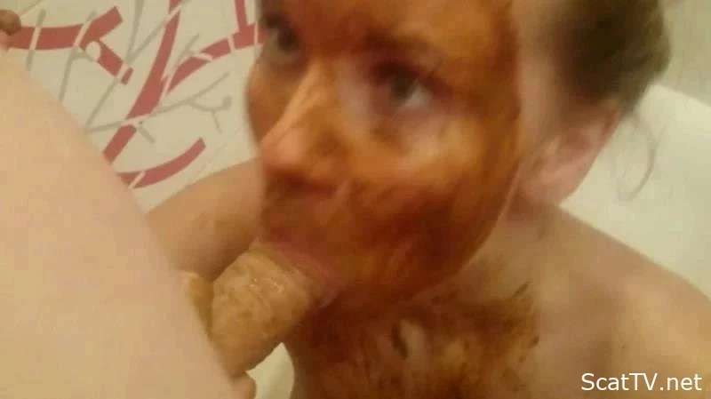 Crazy Games With Shit 2 - Brown wife - JanaBella - Courden Scat, Misskinky Scat, Strapon In Male Shit