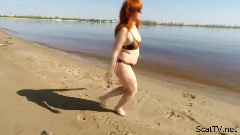 Beach Poop Desperation - janet - Big Butt, Scat Brazil, Suck Shit